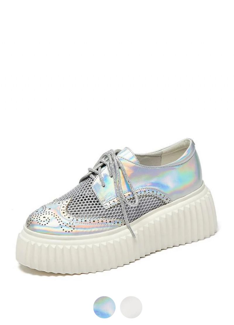 Nix Damskie Buty Typu Oxford Na Platformie