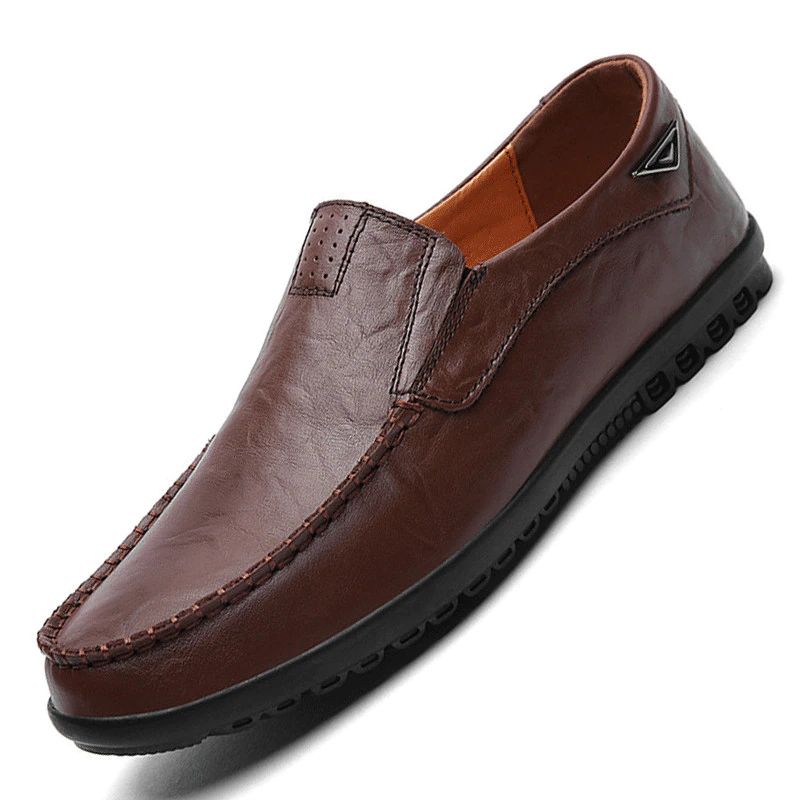 Noah Męskie Mokasyny Eleganckie Buty - Kawa