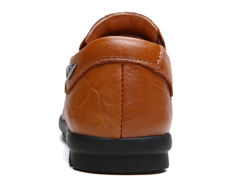 Noah Męskie Mokasyny Eleganckie Buty - Kawa