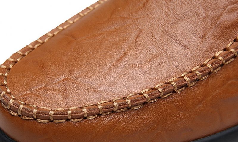 Noah Męskie Mokasyny Eleganckie Buty - Kawa