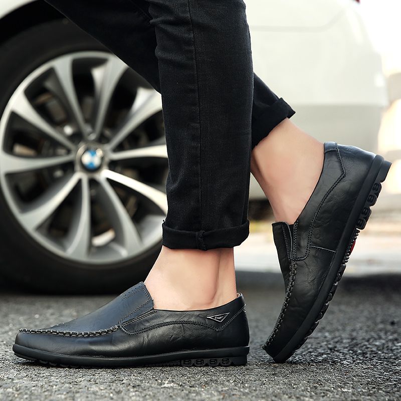 Noah Męskie Mokasyny Eleganckie Buty - Kawa