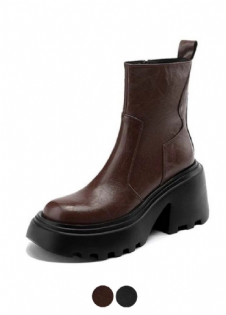 Noe Damskie Skórzane Buty Do Kostki