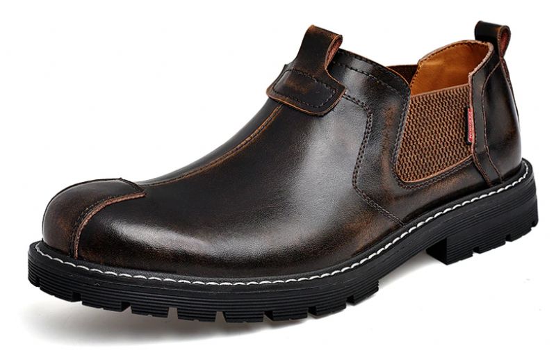 Noe Męskie Slip-on Oxford - Czarny