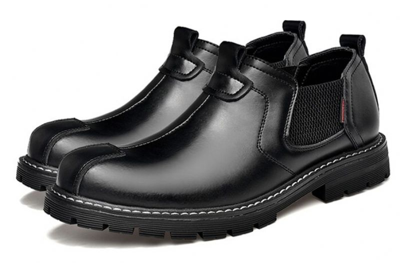 Noe Męskie Slip-on Oxford - Czarny