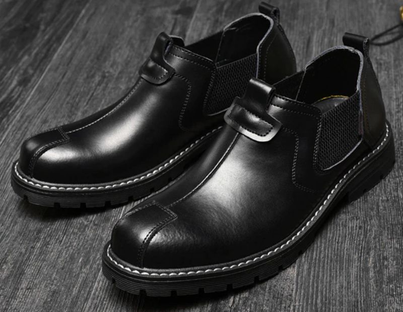 Noe Męskie Slip-on Oxford - Czarny