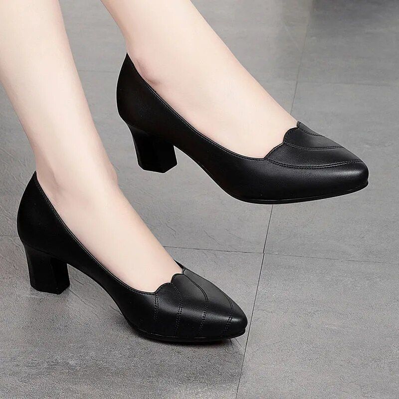Noelia Damskie Buty Na Obcasie - Czarny