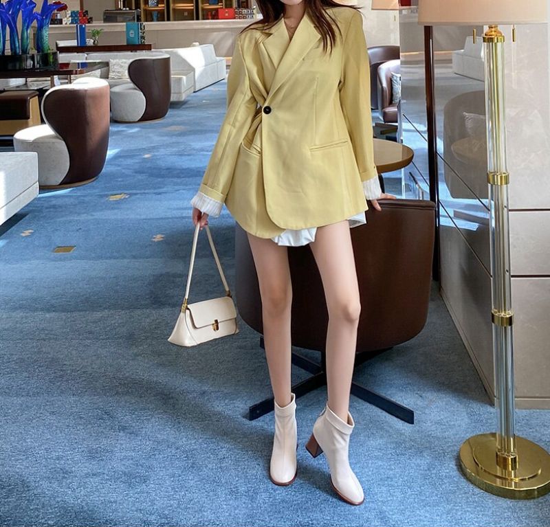 Nonna Booties Ankle Length - Beżowy
