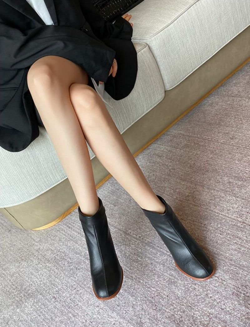 Nonna Booties Ankle Length - Beżowy