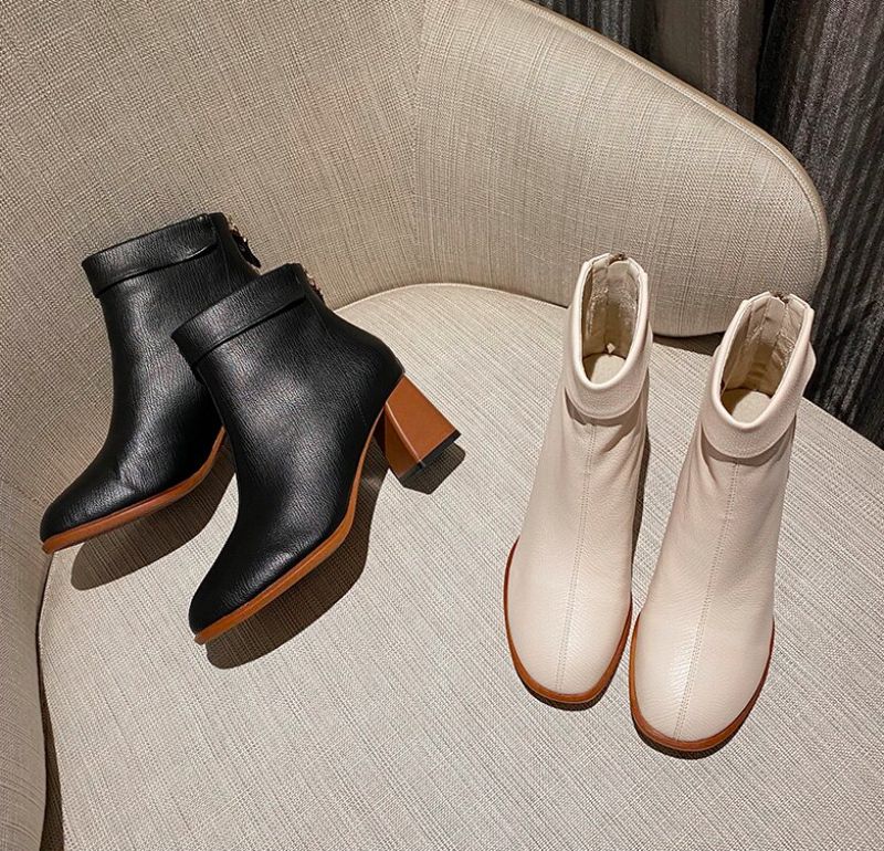 Nonna Booties Ankle Length - Beżowy