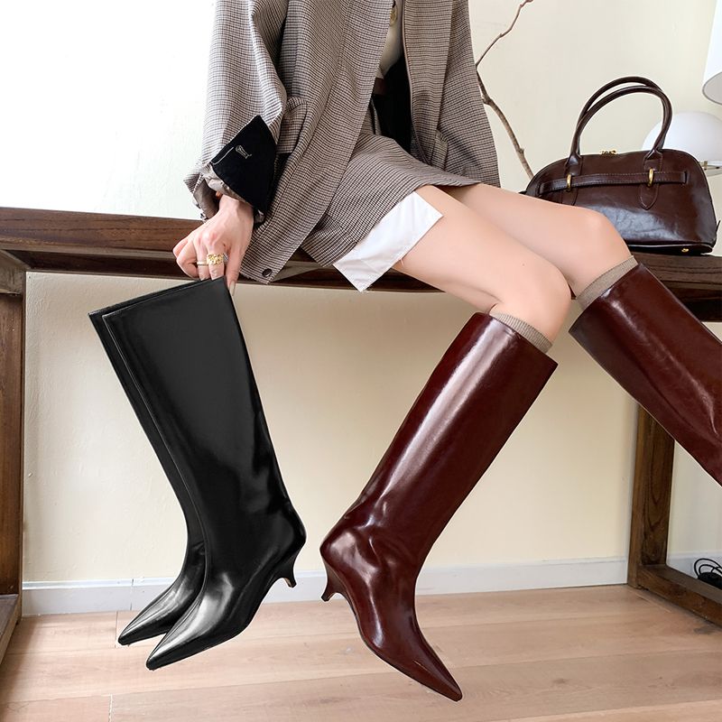 Norkys Damskie Buty Do Kolan - Czarny