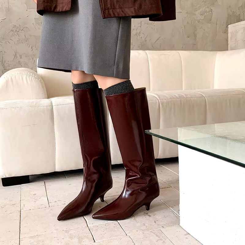 Norkys Damskie Buty Do Kolan - Czarny