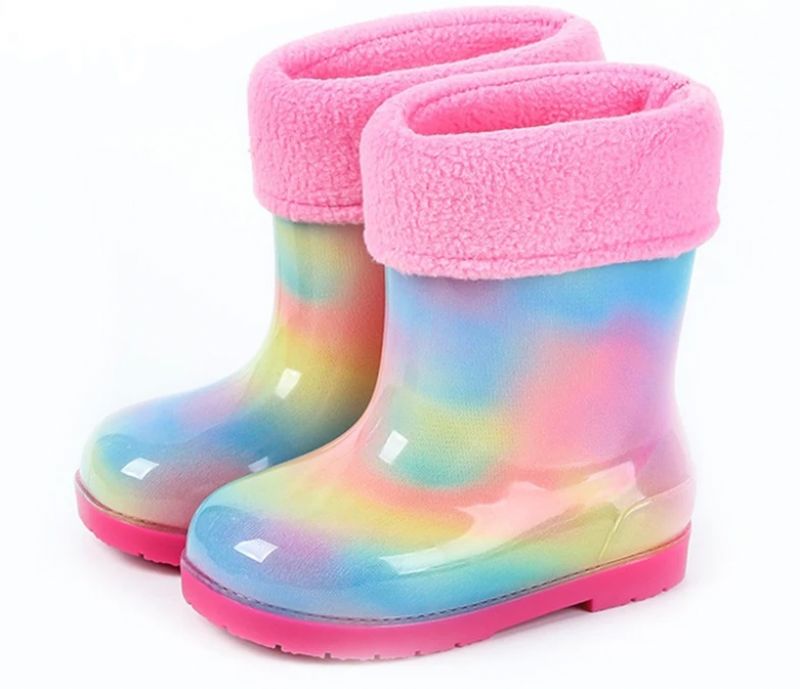 Nunier Dziewczęce Buty Śnieżne - Wielokolorowe futro