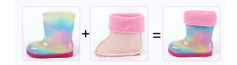 Nunier Dziewczęce Buty Śnieżne - Wielokolorowe futro