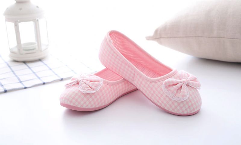 Nuria Damskie Płaskie Buty - Różowy