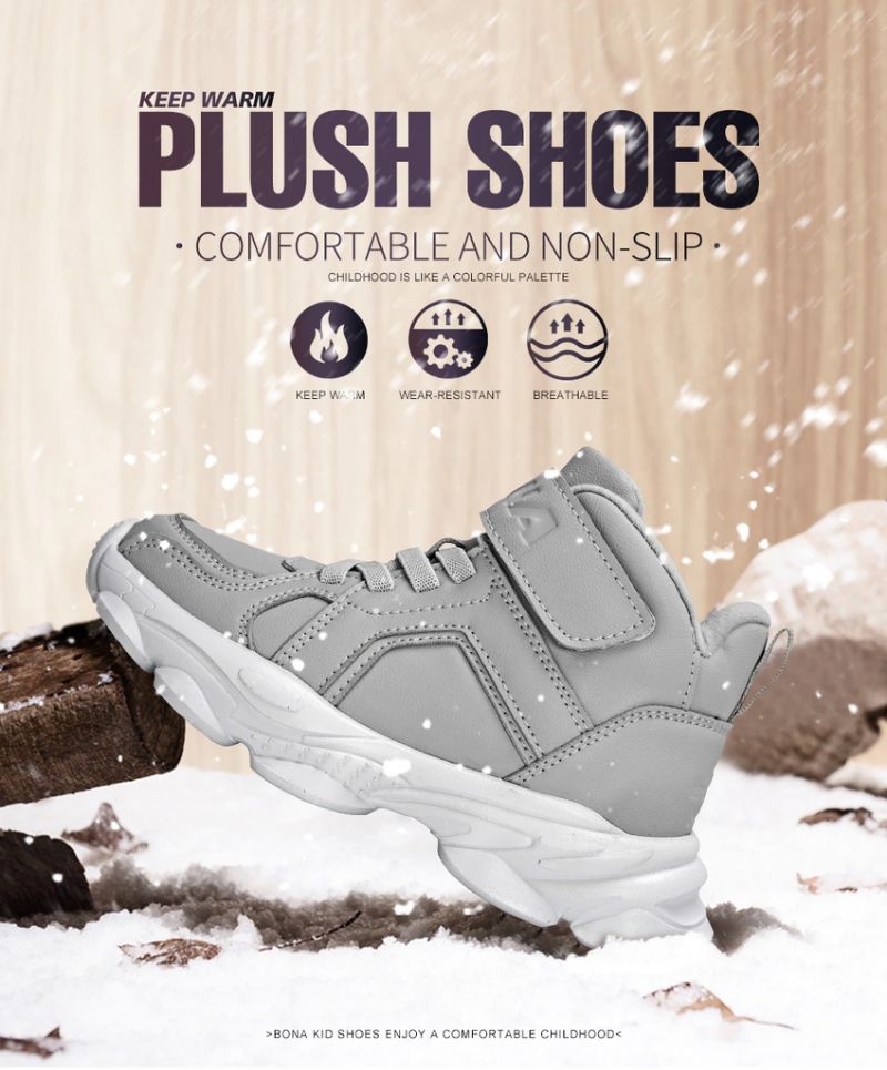 Ocasio Dla Obu Płci Dziecięce Buty Sportowe Outdoor - Szare futro