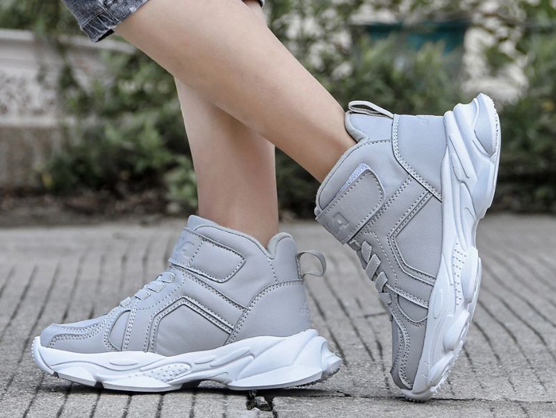 Ocasio Dla Obu Płci Dziecięce Buty Sportowe Outdoor - Szare futro