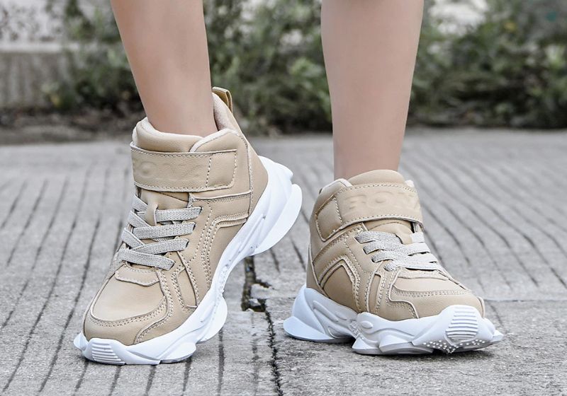 Ocasio Dla Obu Płci Dziecięce Buty Sportowe Outdoor - Szare futro