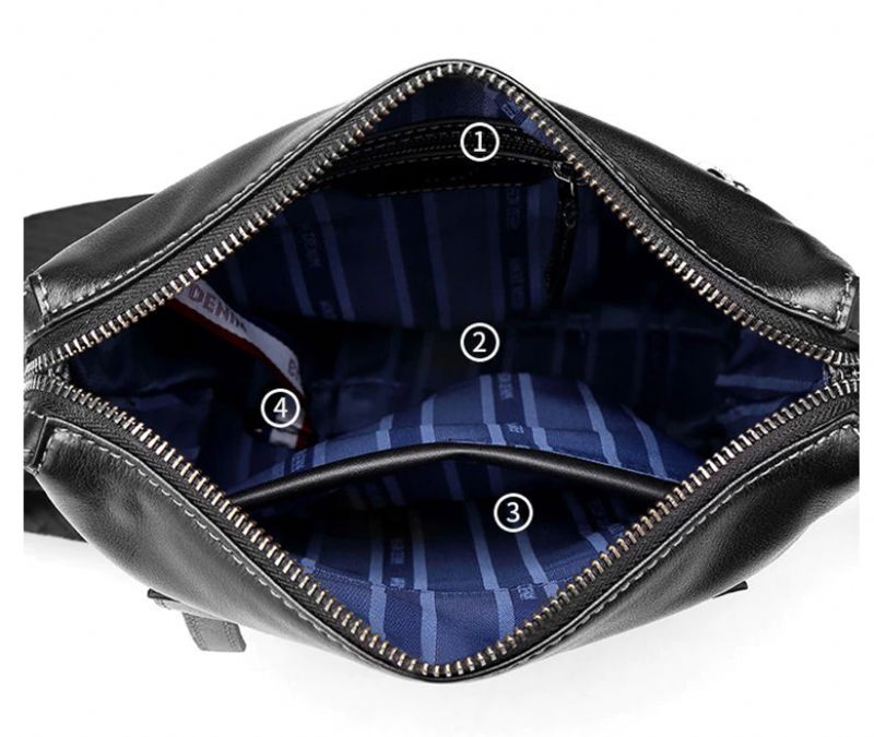 Octavio Męska Torebka Typu Crossbody - Czarny