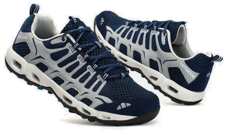 Oddychające Buty Letnie Frederic Męskie - Szary