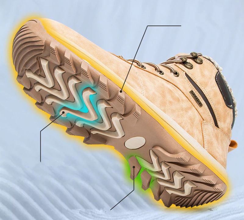 Odlanier Męskie Buty Zimowe - Brązowy
