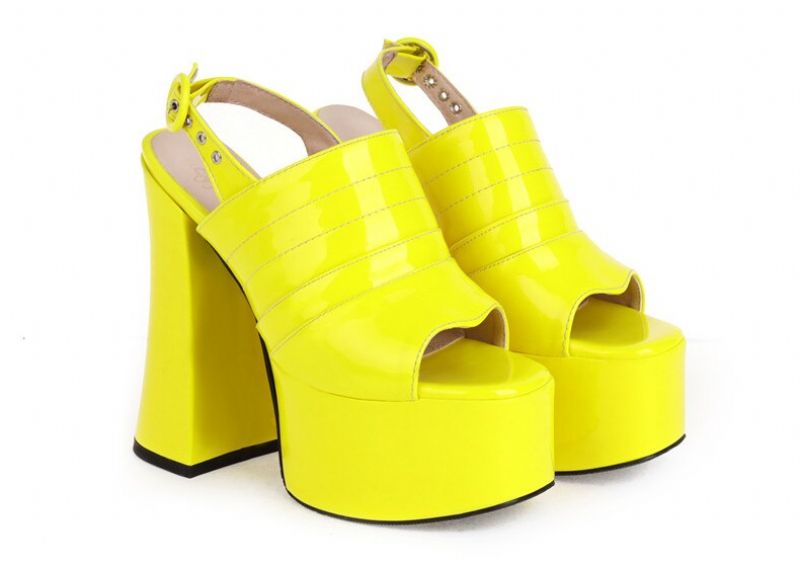 Olena Damskie Buty Na Platformie - Czarny