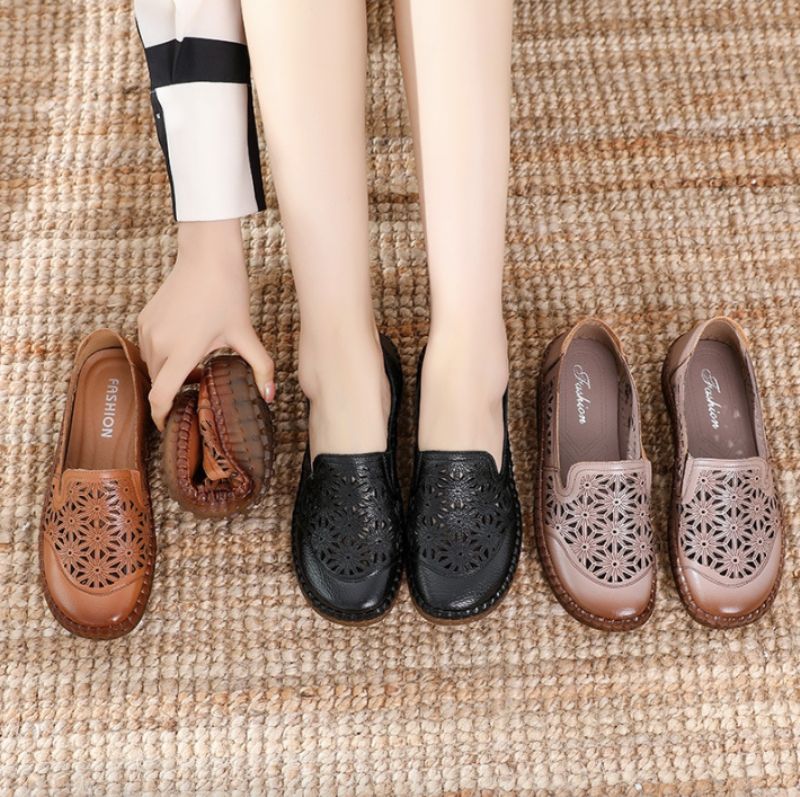 Olga Damskie Buty Typu Loafer - khaki