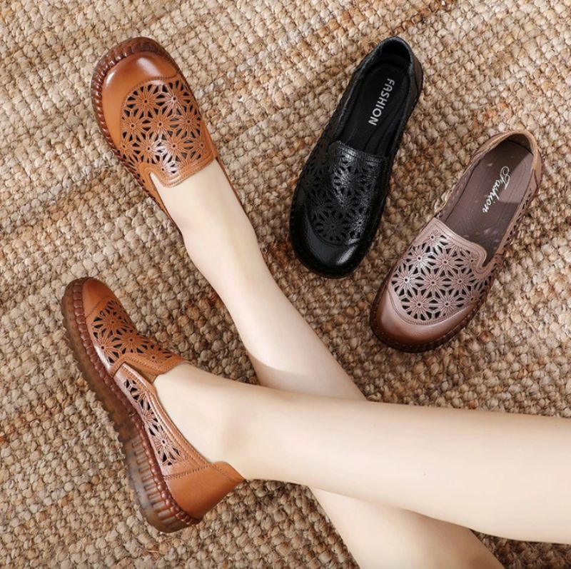 Olga Damskie Buty Typu Loafer - khaki