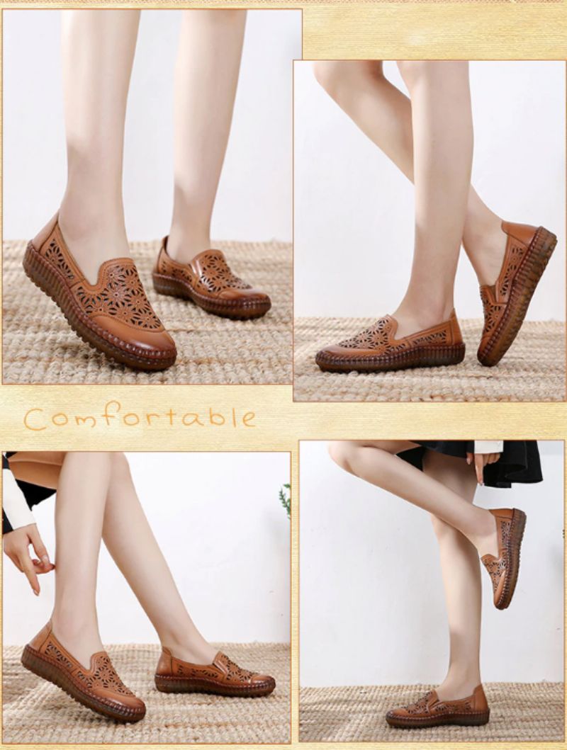 Olga Damskie Buty Typu Loafer - khaki