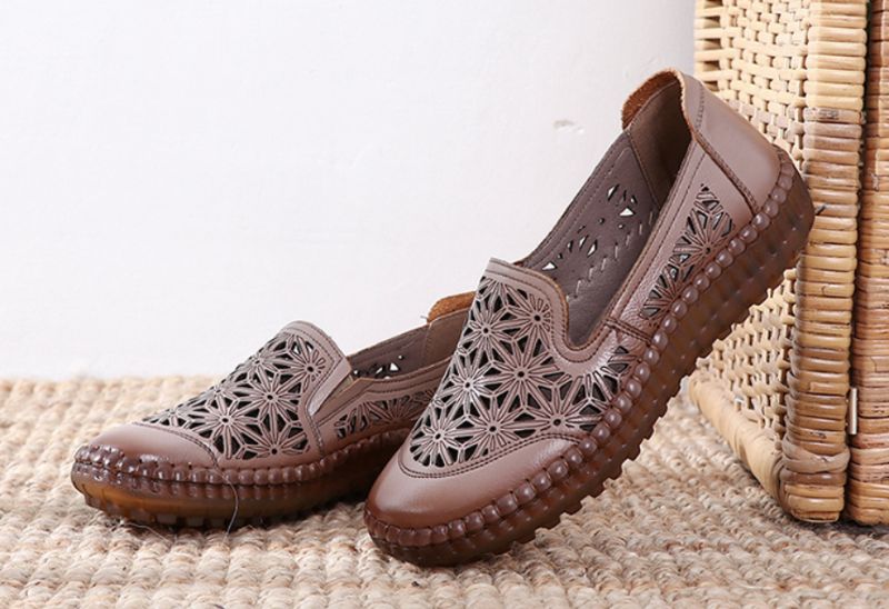 Olga Damskie Buty Typu Loafer - khaki