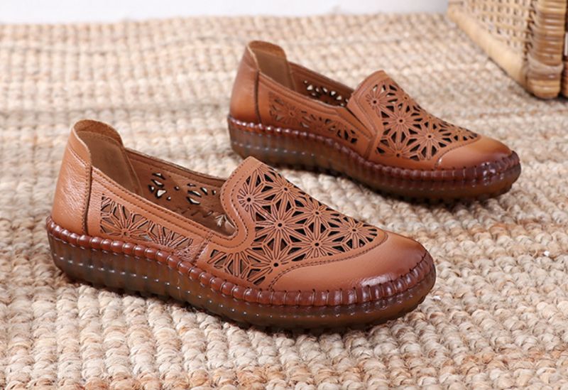 Olga Damskie Buty Typu Loafer - khaki