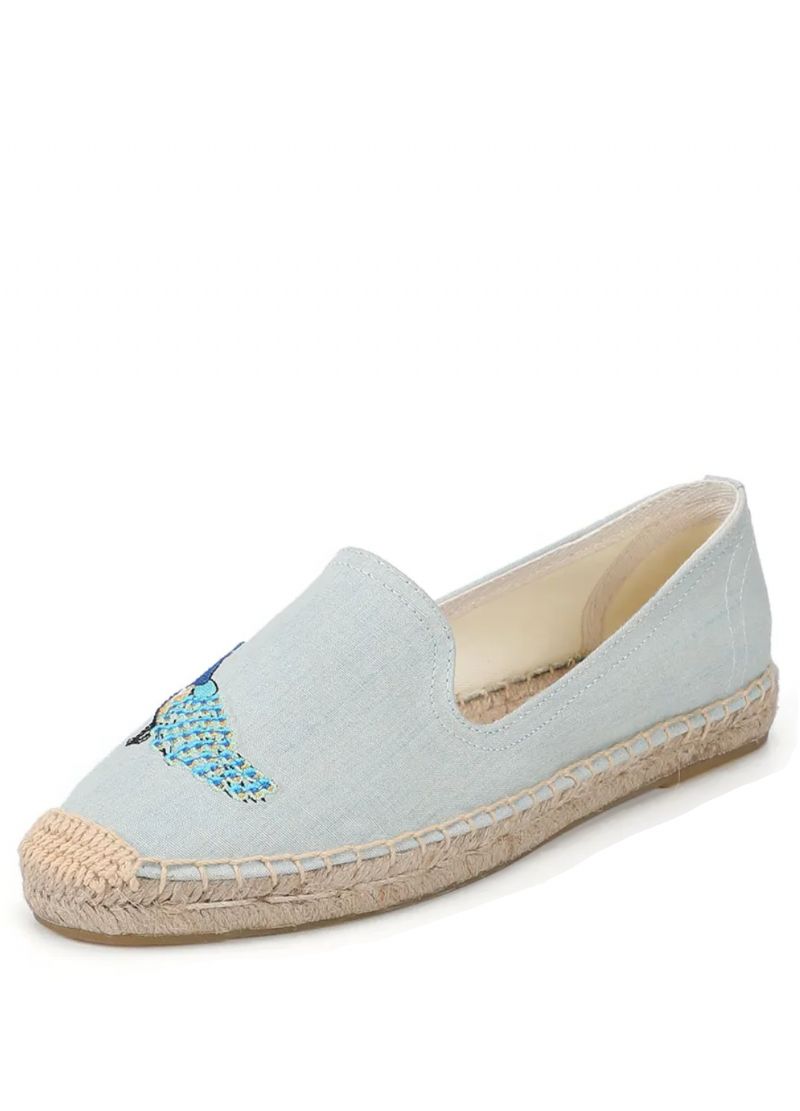 Olga Damskie Embroidery Espadrilles