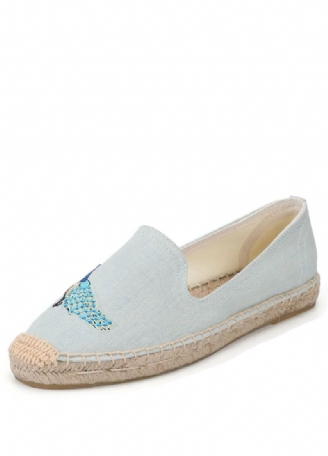 Olga Damskie Embroidery Espadrilles