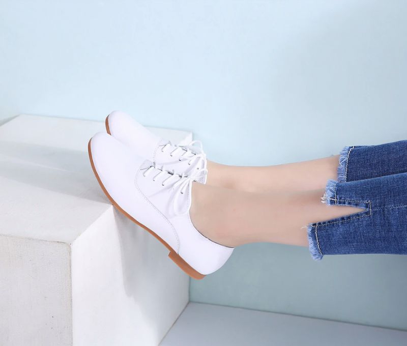 Olimpia Damskie Buty Typu Loafer - Biały