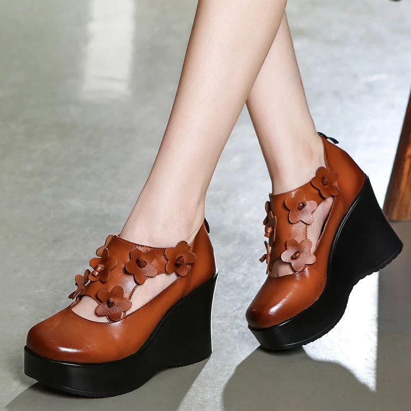 Oriana Damskie Buty Na Platformie - Czarny