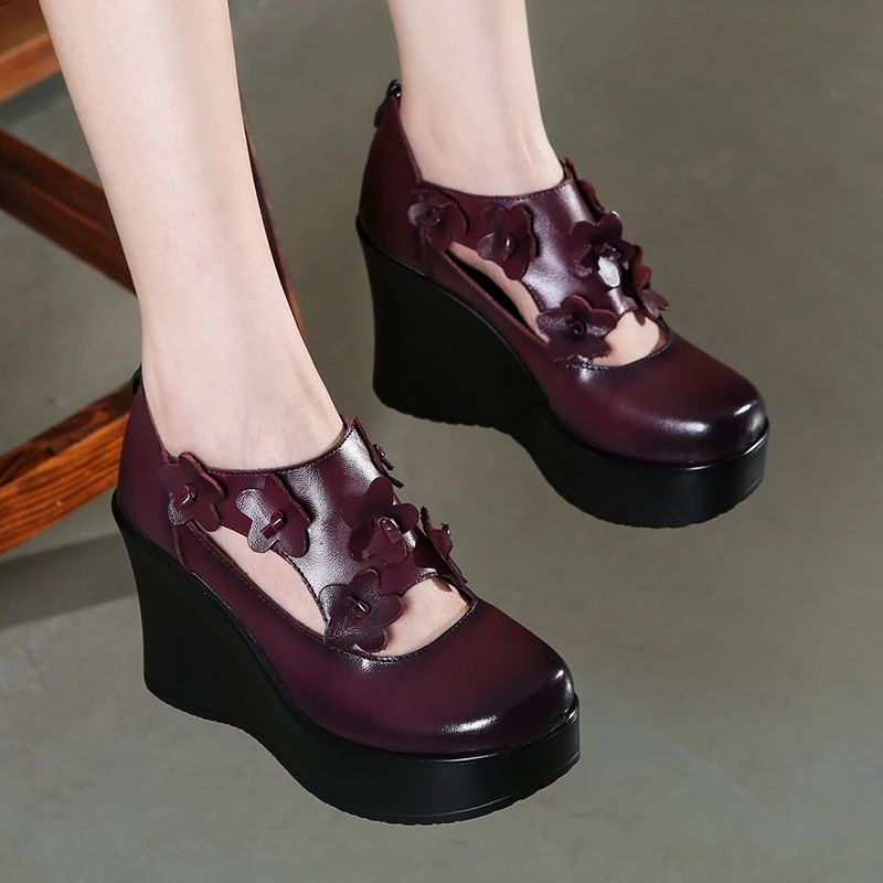 Oriana Damskie Buty Na Platformie - Czarny