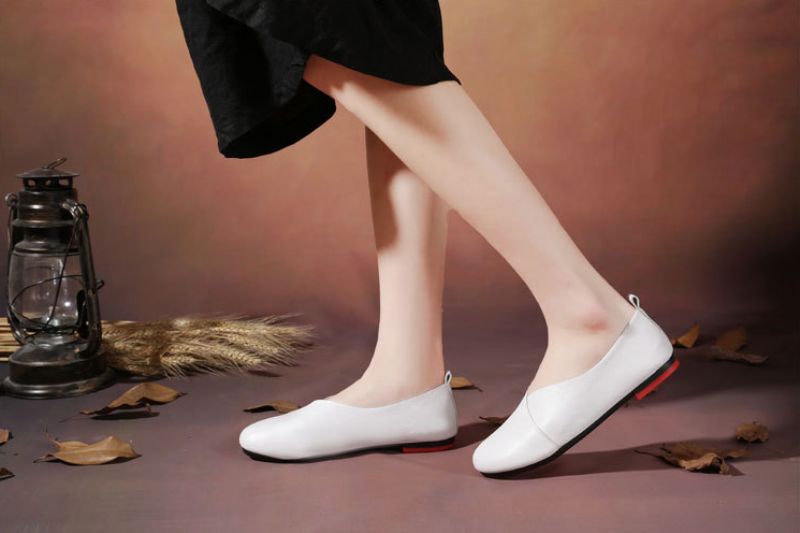 Oriol Damskie Płaskie Buty - Zielony