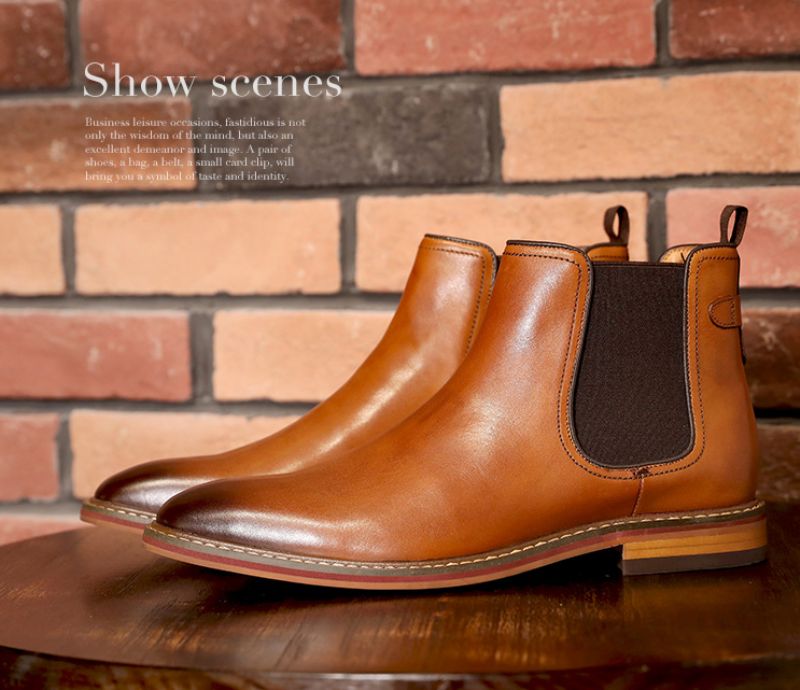 Osvald Buty Chelsea Męskie - Brązowy