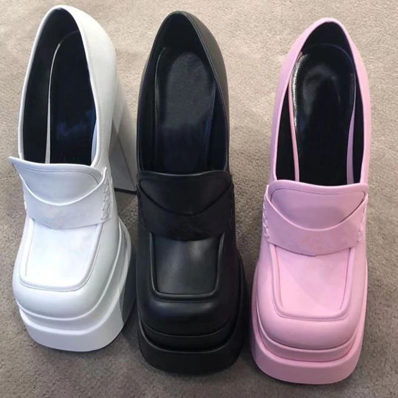 Pandora Damskie Buty Na Platformie Obcasy - Czarny