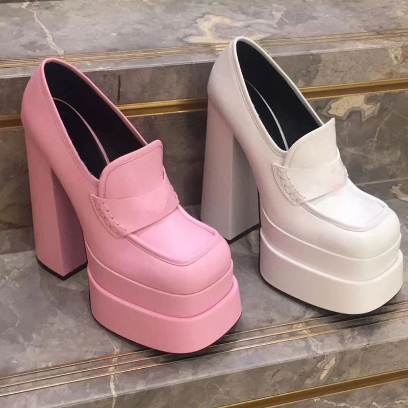 Pandora Damskie Buty Na Platformie Obcasy - Czarny