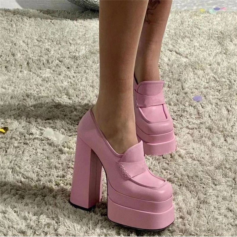 Pandora Damskie Buty Na Platformie Obcasy - Czarny