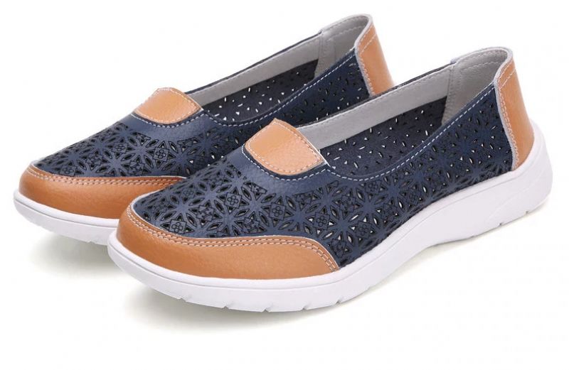 Pau Damskie Wsuwane Buty - Niebieski