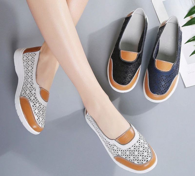 Pau Damskie Wsuwane Buty - Niebieski
