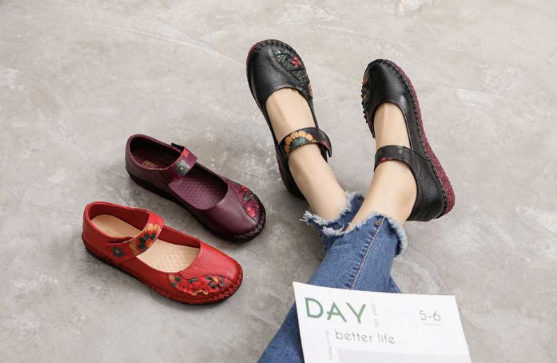 Pausini Damskie Płaskie Buty - Onyks