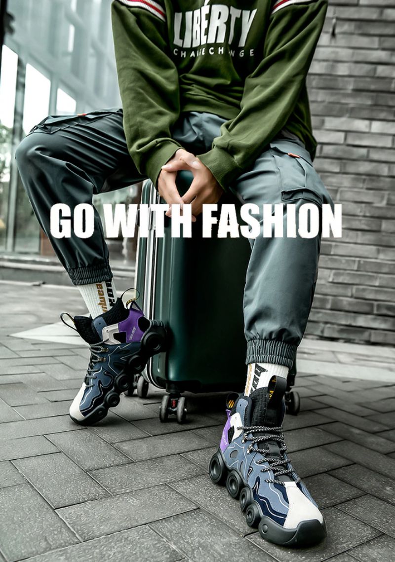 Peaky Męskie Buty Do Biegania - Granatowy