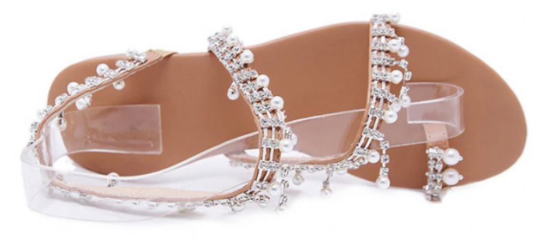 Pearls Damskie Sandały - Brązowy
