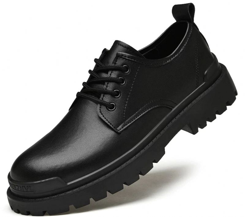 Pelaez Męskie Buty Casualowe Oxford - Czarny
