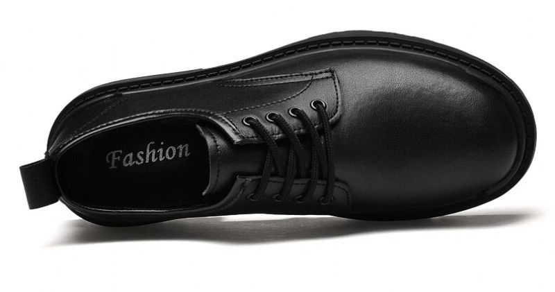 Pelaez Męskie Buty Casualowe Oxford - Czarny