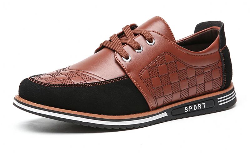 Peña Męskie Buty Casualowe Oxford - Brązowy