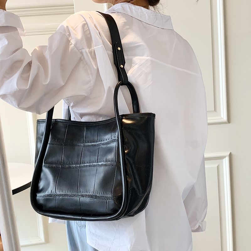 Peniche Damska Skórzana Torebka Crossbody - Czarny