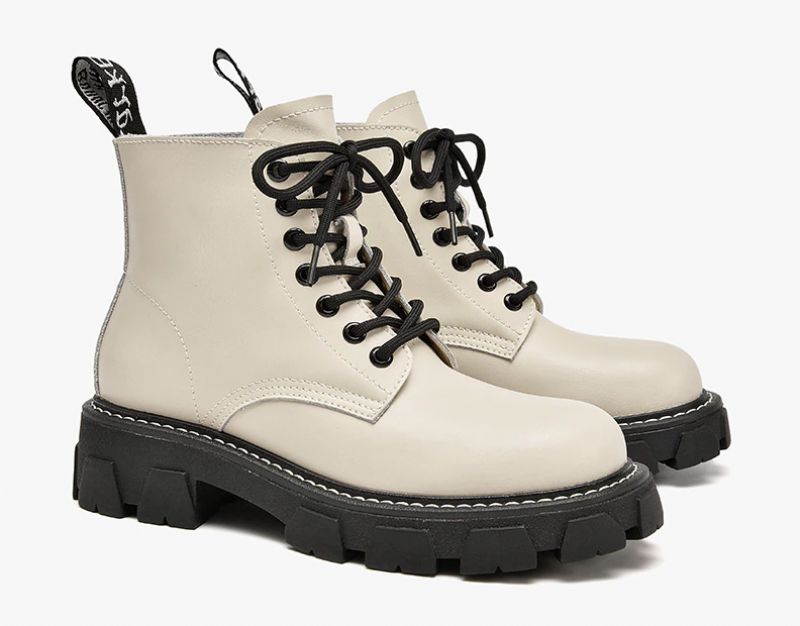 Peniche Damskie Buty Do Kostki Ze Sztucznego Futra Czarne - Czarny